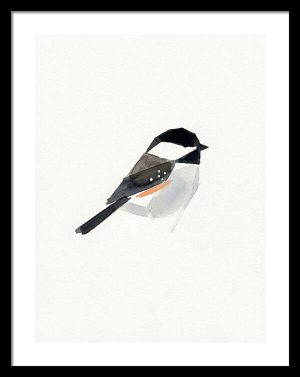 Chickadee In Minimalist Style