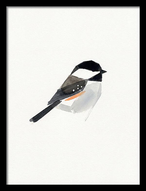 Chickadee In Minimalist Style