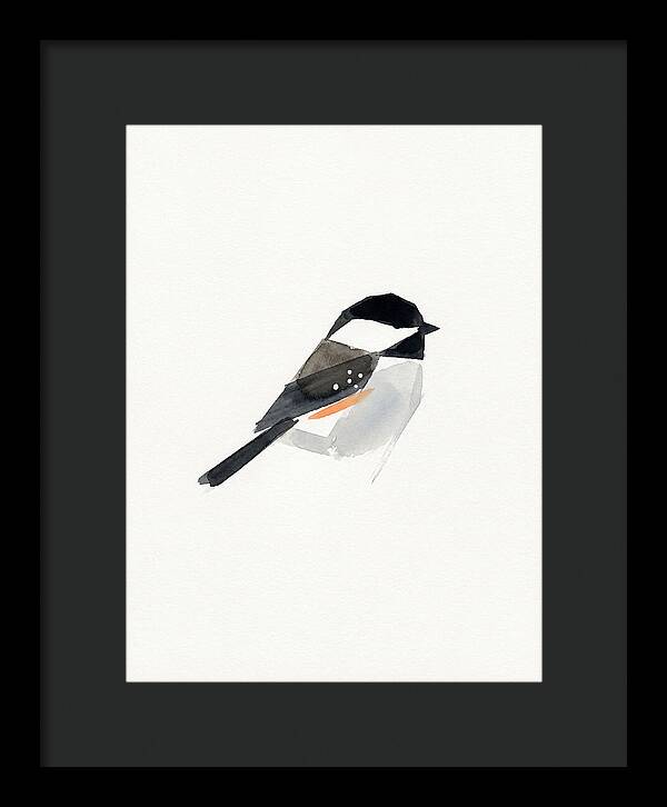 Chickadee In Minimalist Style