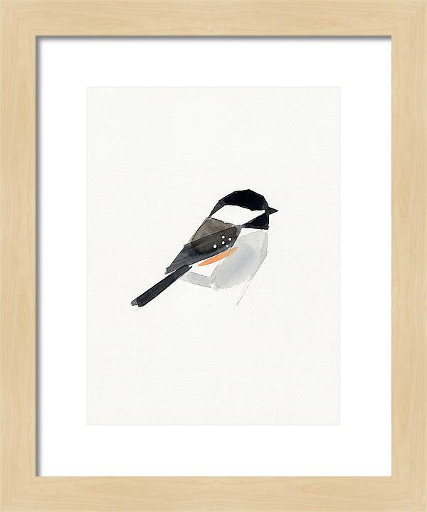 Chickadee In Minimalist Style