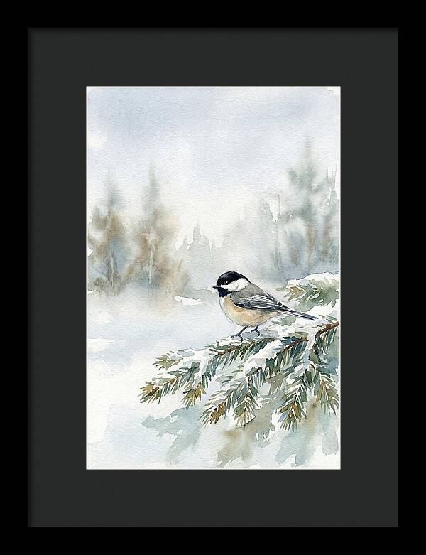 Chickadee In Winter Serenity