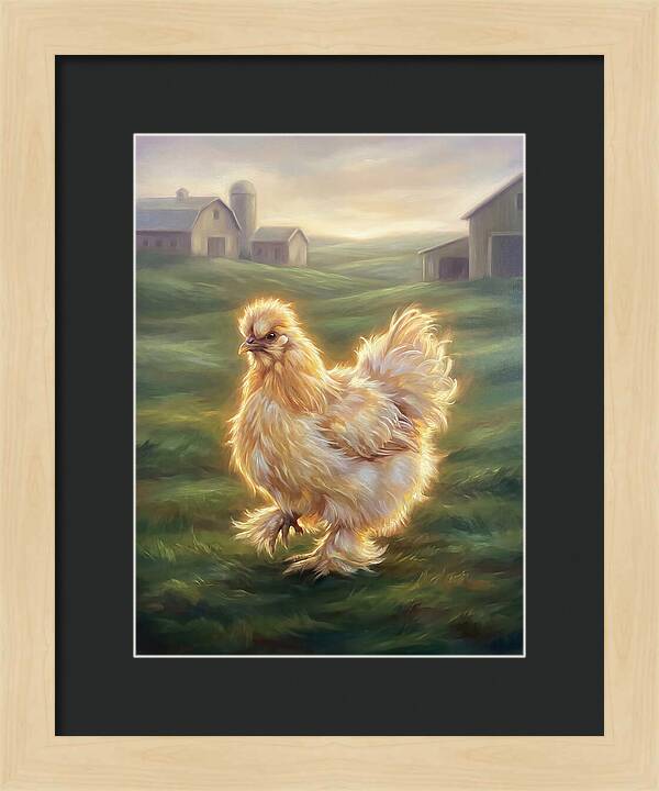 Chicken In Pastoral Setting