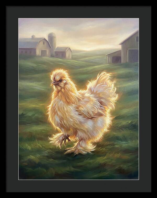 Chicken In Pastoral Setting