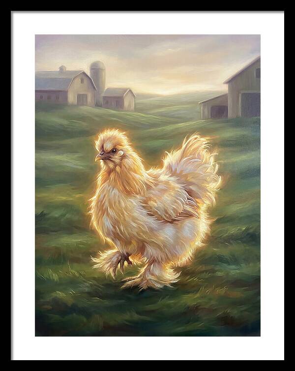 Chicken In Pastoral Setting