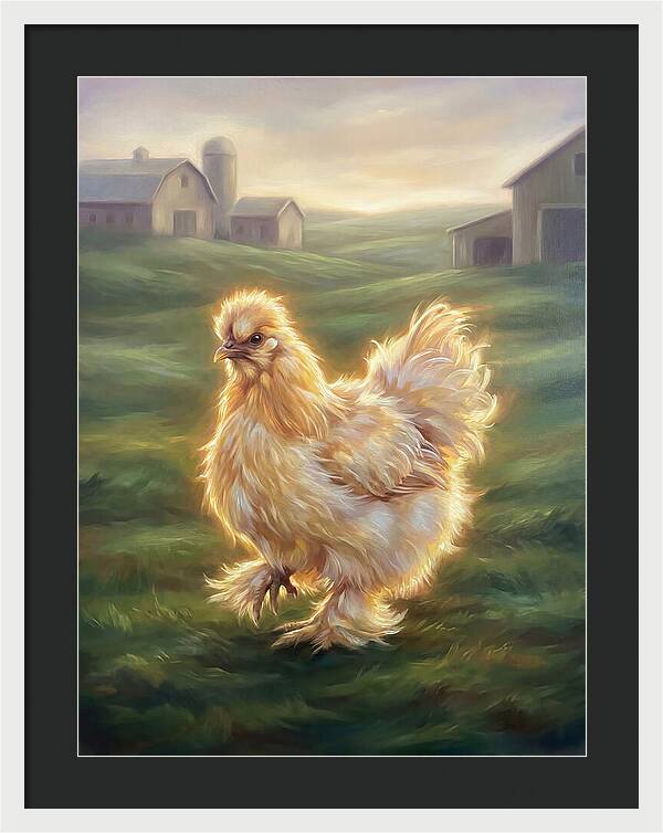 Chicken In Pastoral Setting