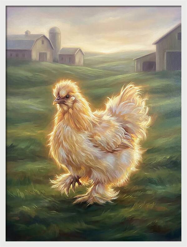 Chicken In Pastoral Setting