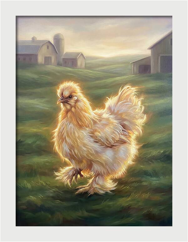Chicken In Pastoral Setting