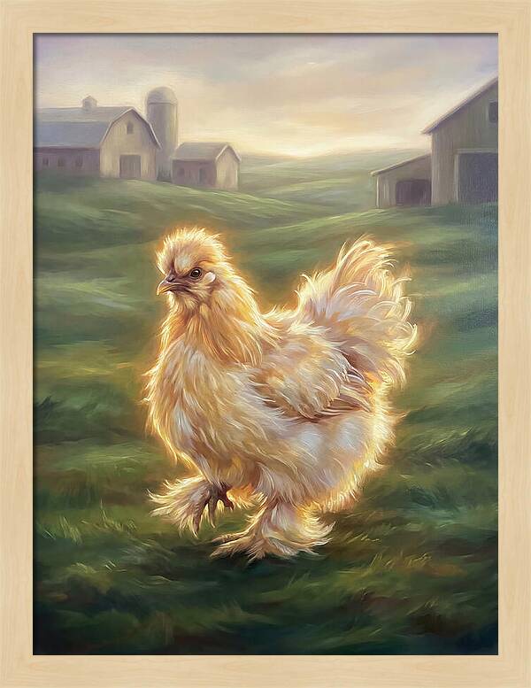 Chicken In Pastoral Setting