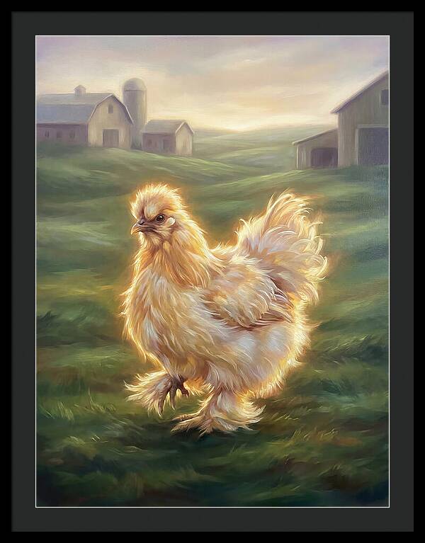 Chicken In Pastoral Setting