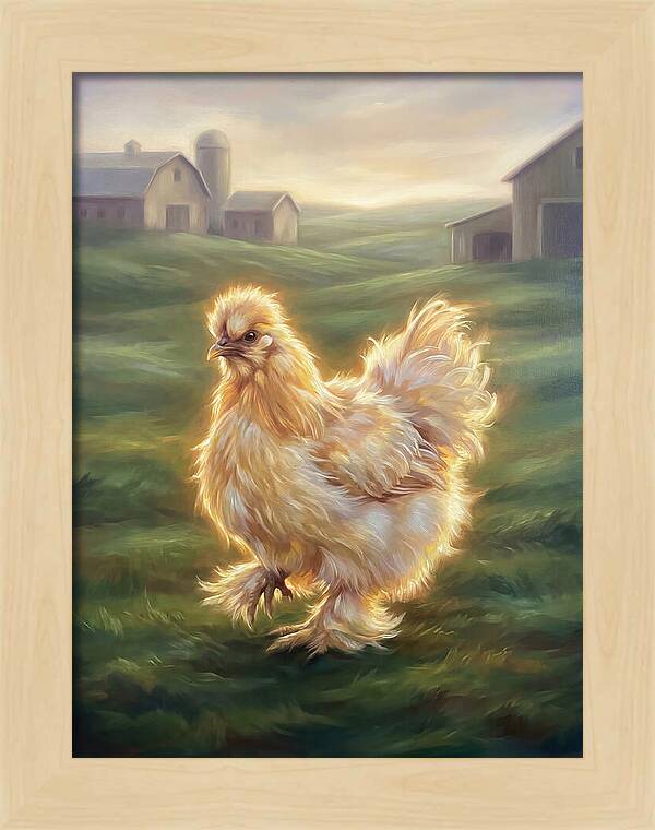 Chicken In Pastoral Setting