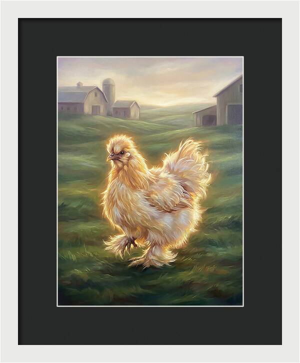 Chicken In Pastoral Setting