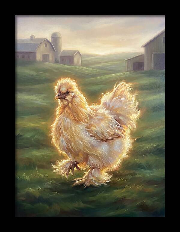 Chicken In Pastoral Setting