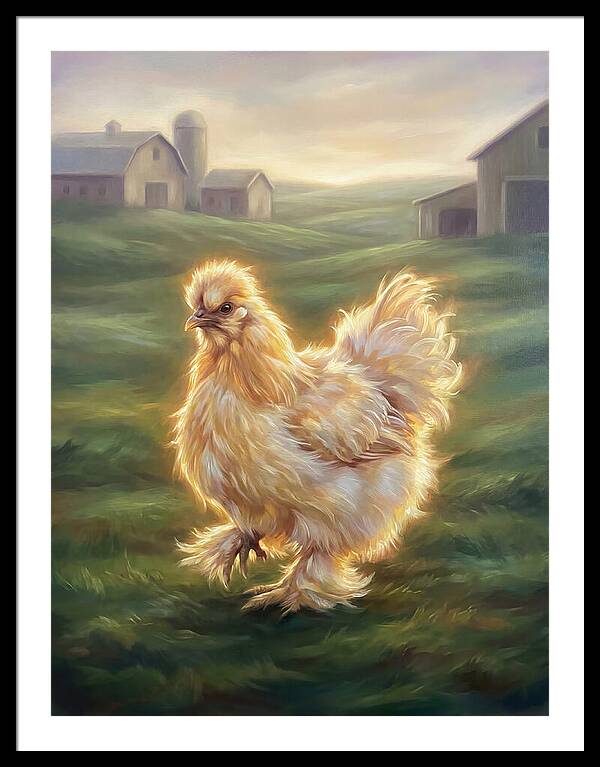 Chicken In Pastoral Setting