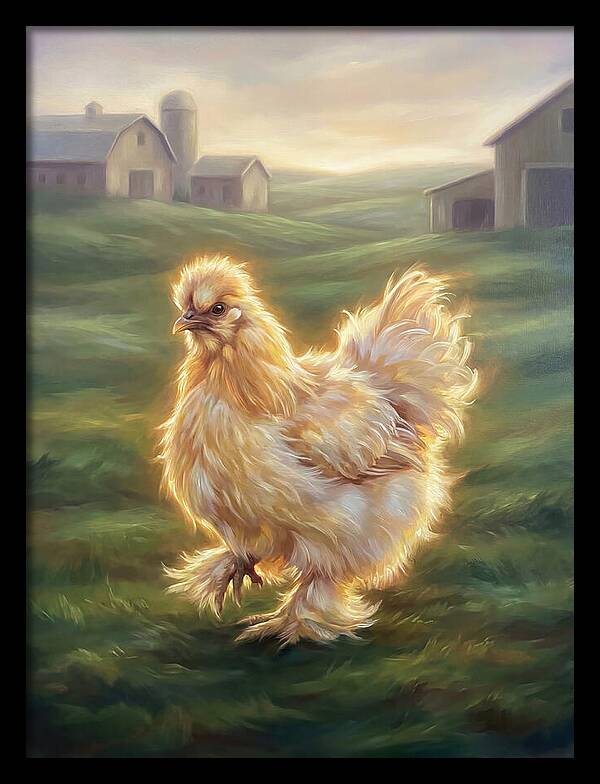 Chicken In Pastoral Setting
