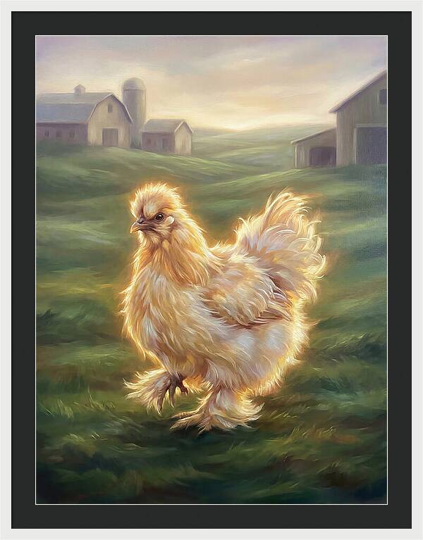 Chicken In Pastoral Setting