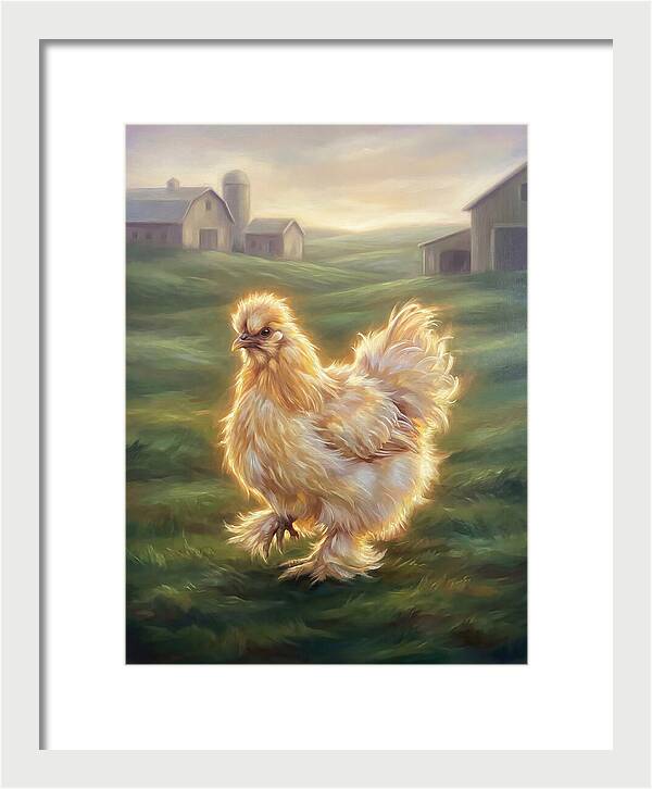 Chicken In Pastoral Setting