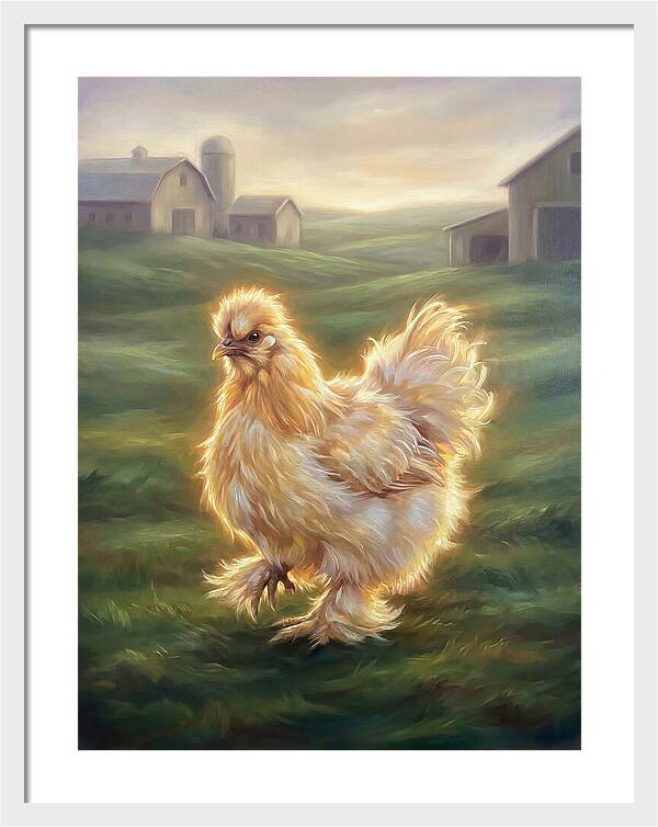 Chicken In Pastoral Setting