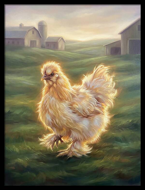 Chicken In Pastoral Setting