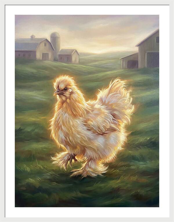 Chicken In Pastoral Setting