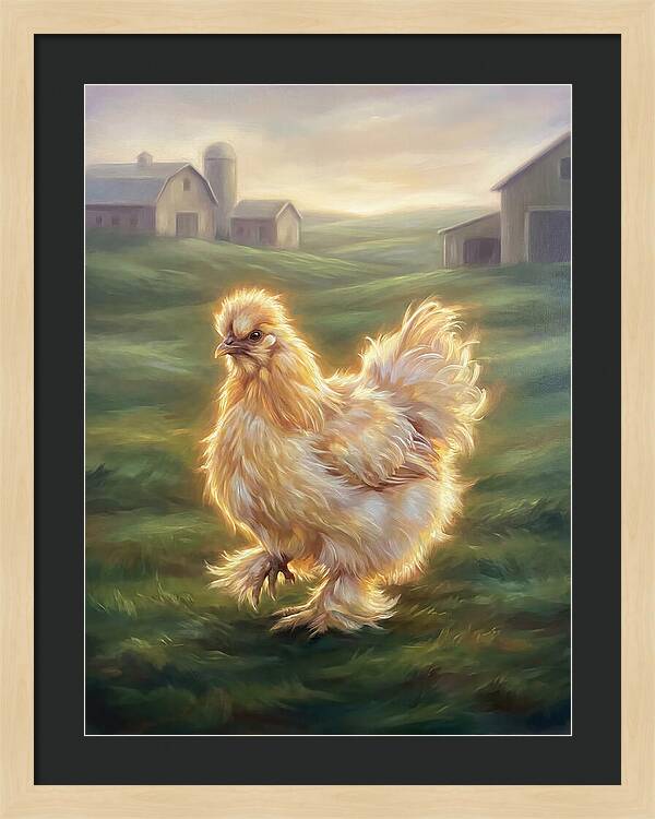 Chicken In Pastoral Setting