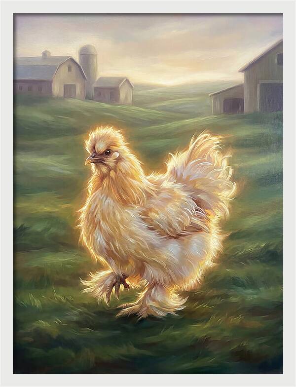 Chicken In Pastoral Setting