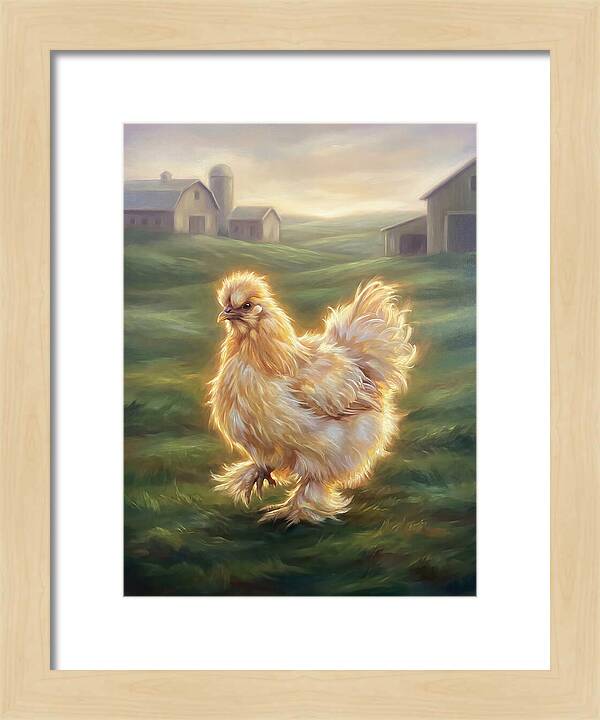 Chicken In Pastoral Setting