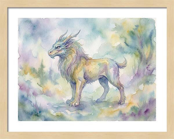 Chimera In Watercolor Hues