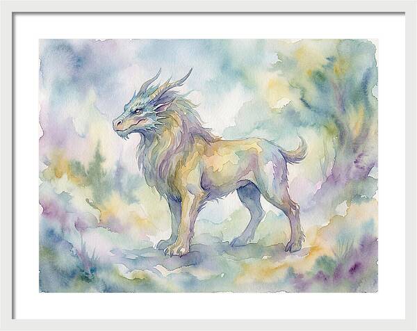 Chimera In Watercolor Hues