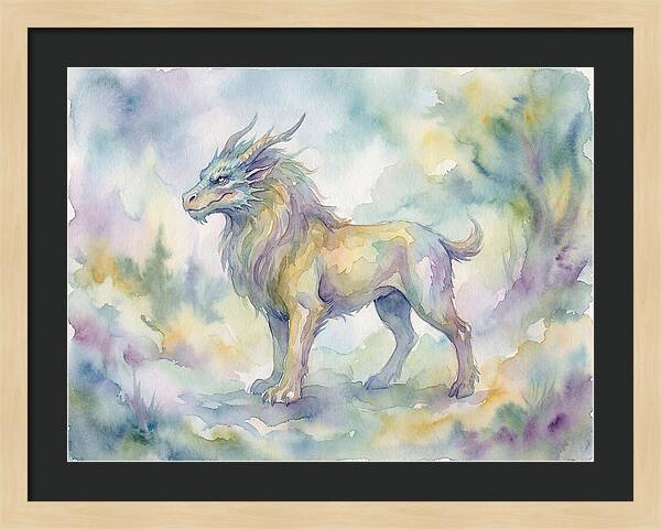 Chimera In Watercolor Hues