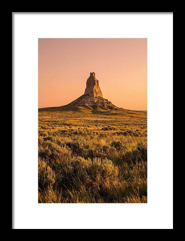 Chimney Rock At Dusk