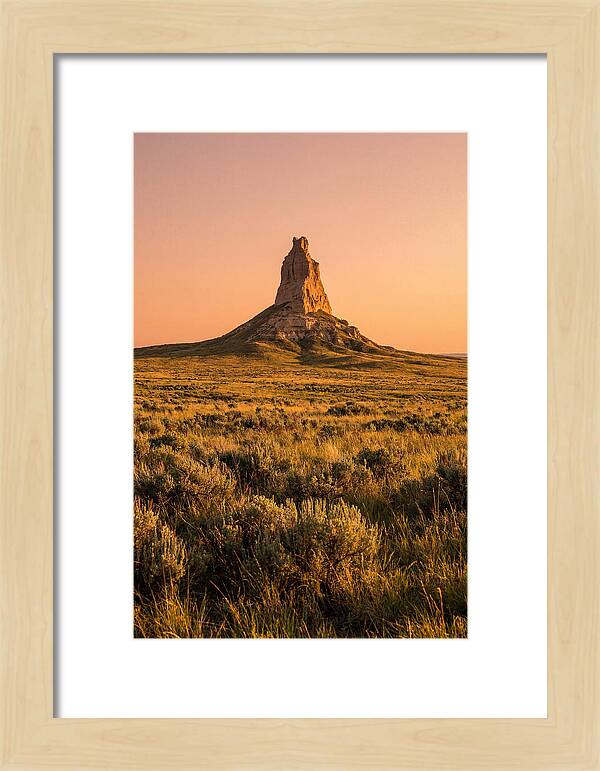 Chimney Rock At Dusk