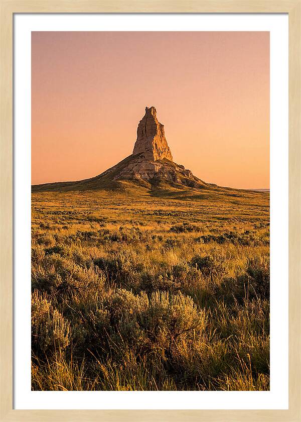 Chimney Rock At Dusk
