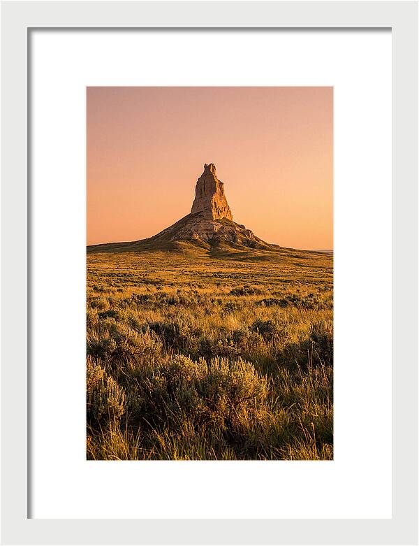 Chimney Rock At Dusk