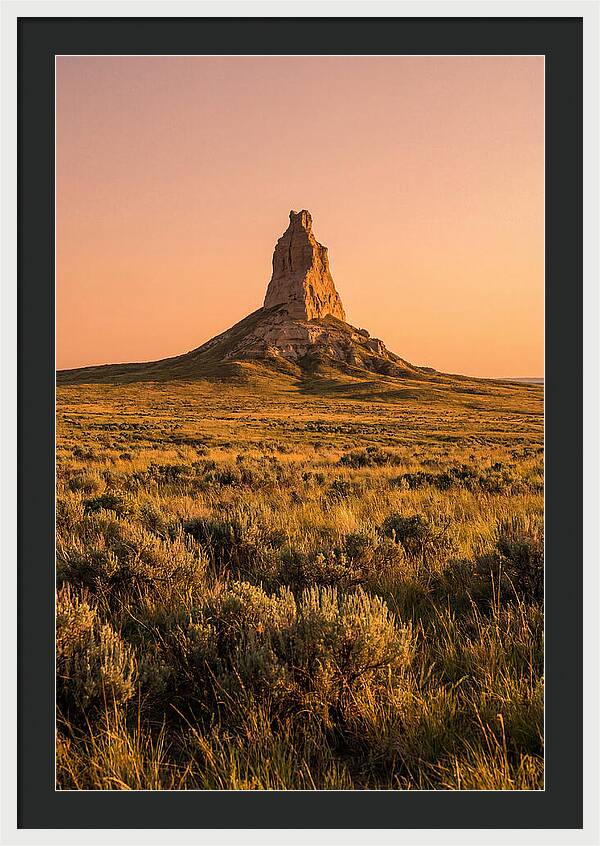 Chimney Rock At Dusk