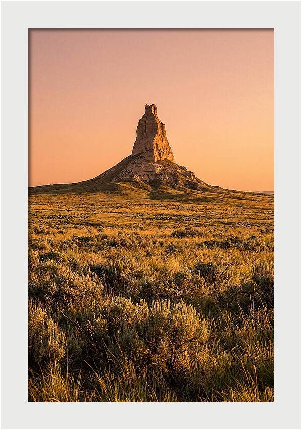 Chimney Rock At Dusk