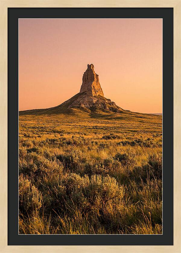 Chimney Rock At Dusk