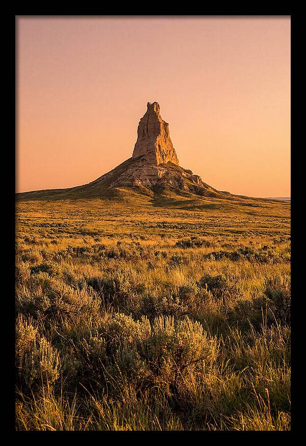 Chimney Rock At Dusk
