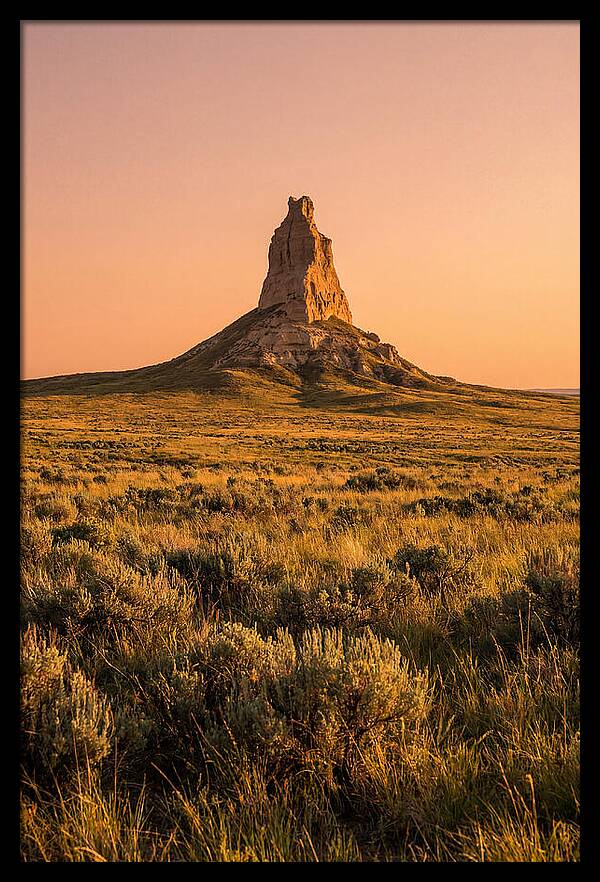 Chimney Rock At Dusk