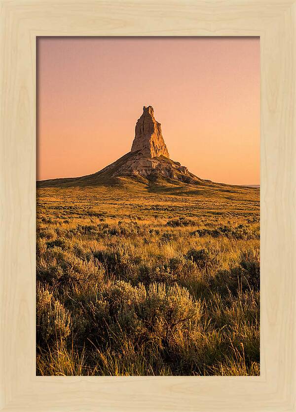Chimney Rock At Dusk