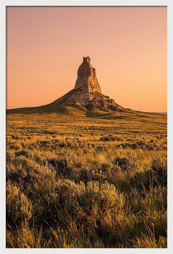 Chimney Rock At Dusk