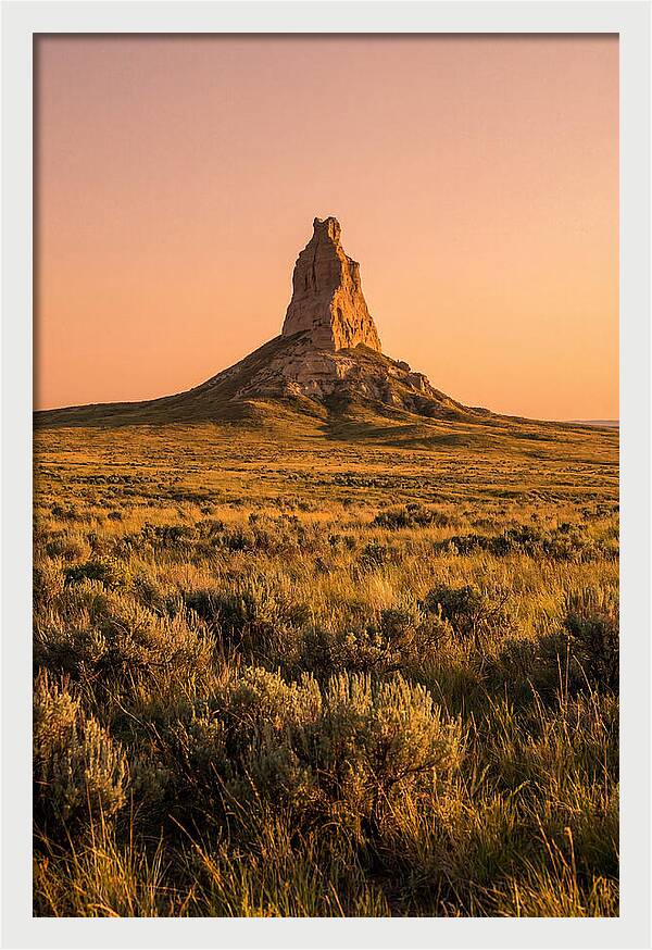 Chimney Rock At Dusk