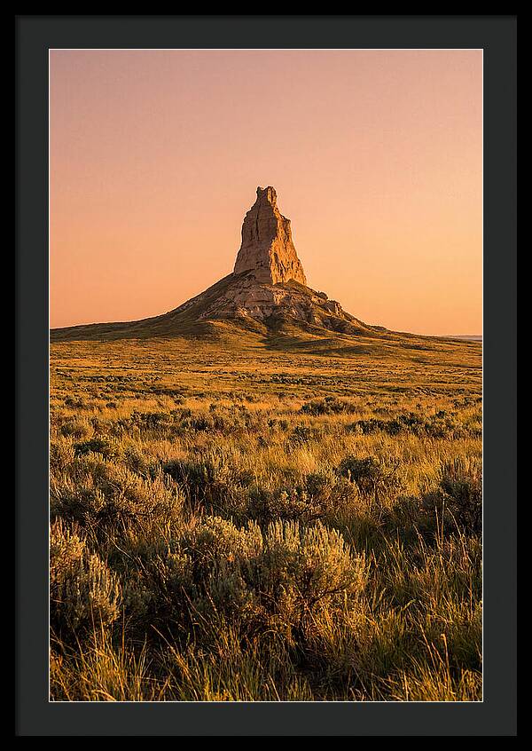 Chimney Rock At Dusk