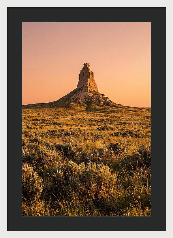 Chimney Rock At Dusk