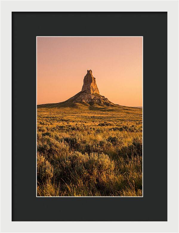 Chimney Rock At Dusk
