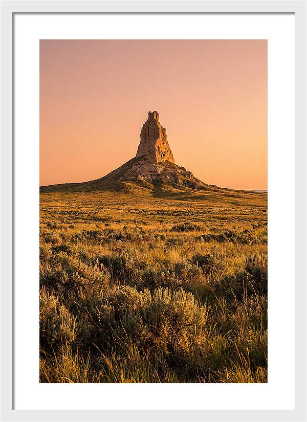 Chimney Rock At Dusk