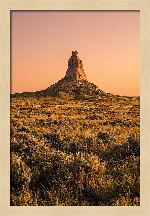 Chimney Rock At Dusk