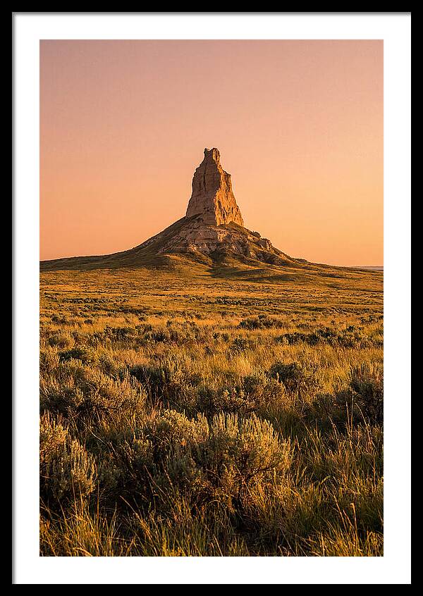 Chimney Rock At Dusk