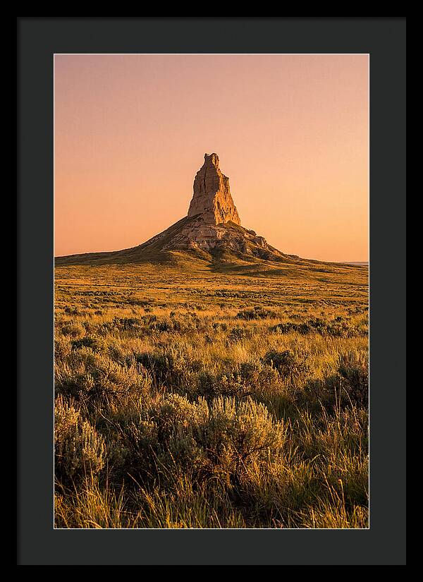 Chimney Rock At Dusk