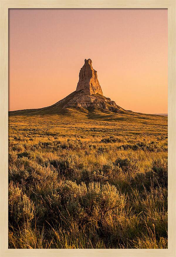 Chimney Rock At Dusk