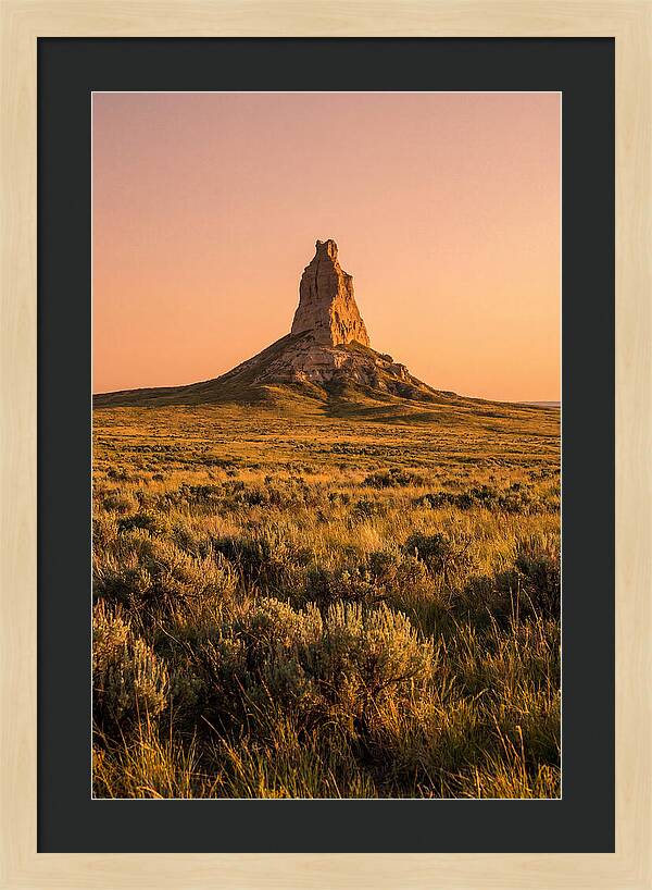 Chimney Rock At Dusk